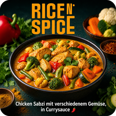 26 Sabzi (mit Fleisch nach Wahl)